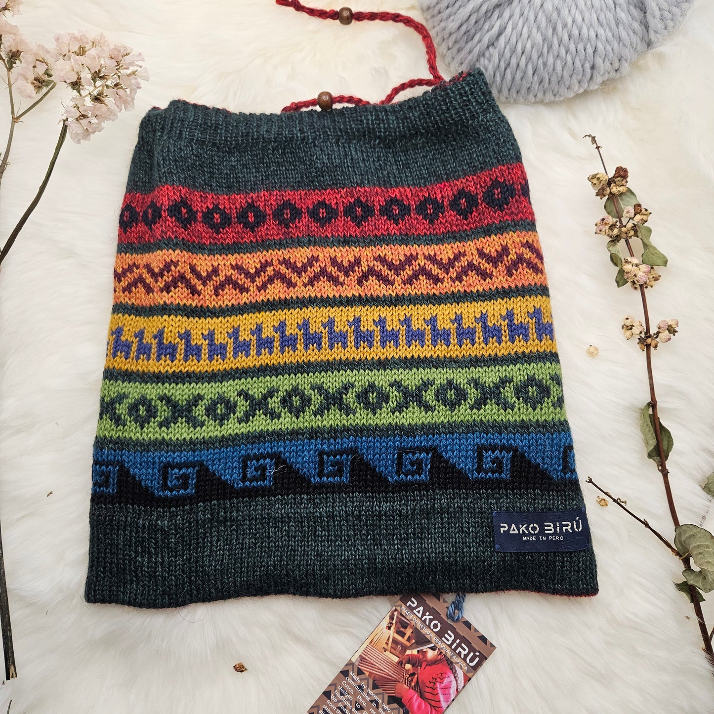 Pacha - Omvormbare Alpaca Nekwarmer & Muts