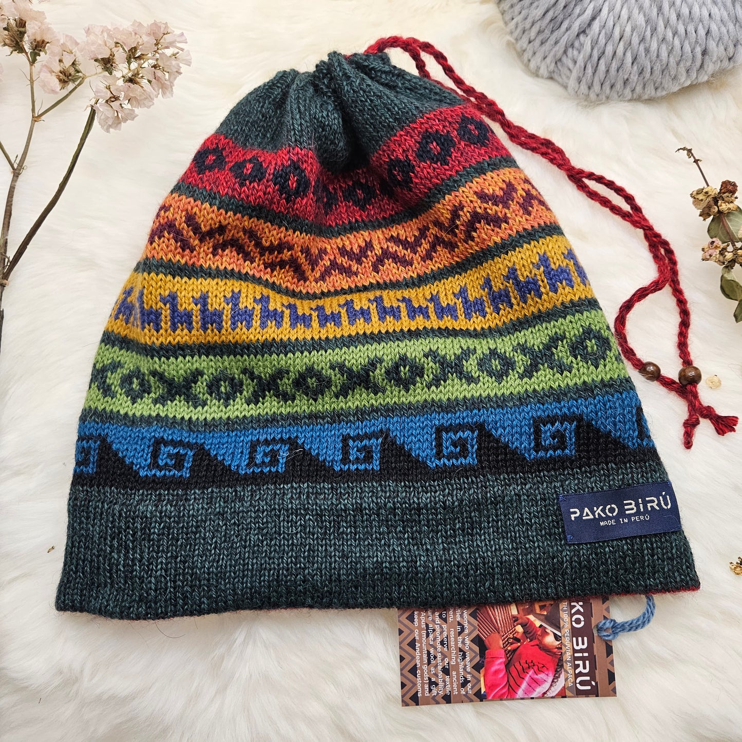 Pacha - Omvormbare Alpaca Nekwarmer & Muts