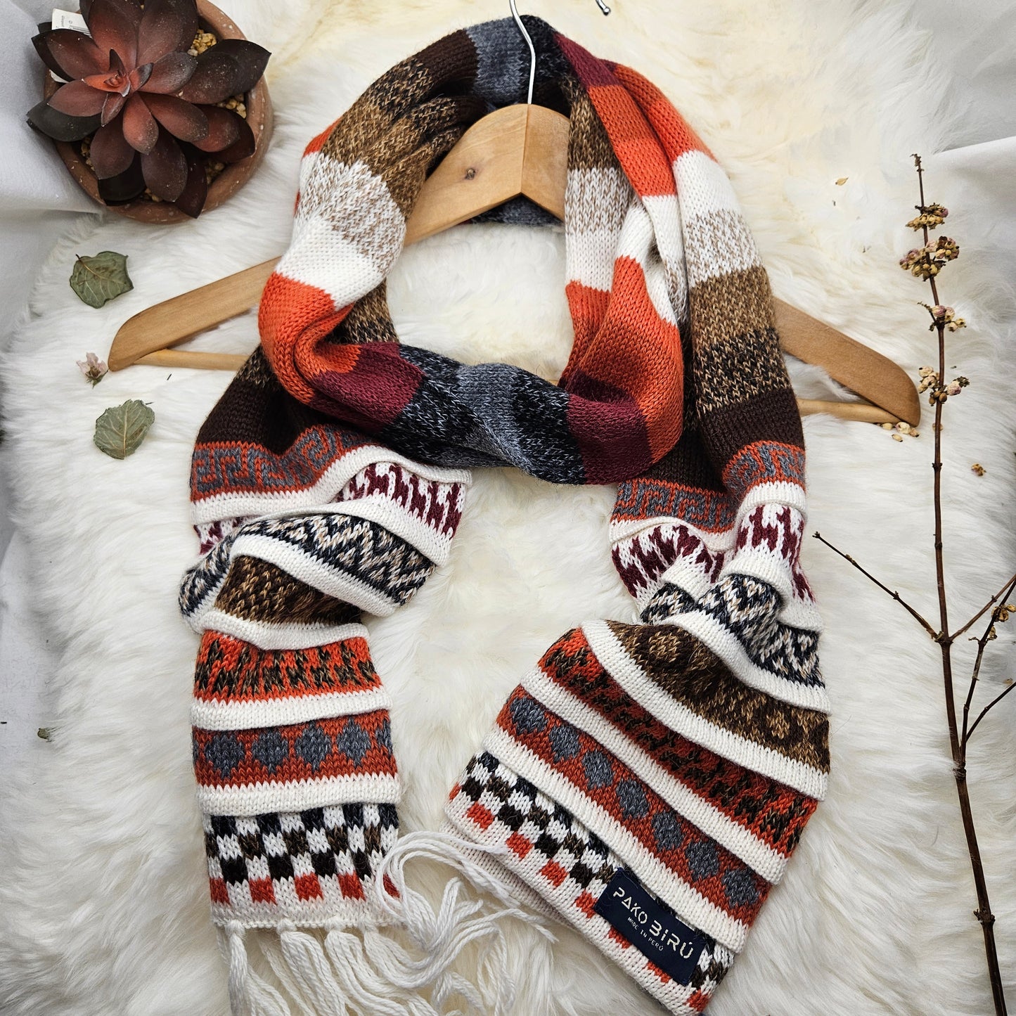 Ayllu – Peruaanse Alpaca Combi Muts/Sjaal