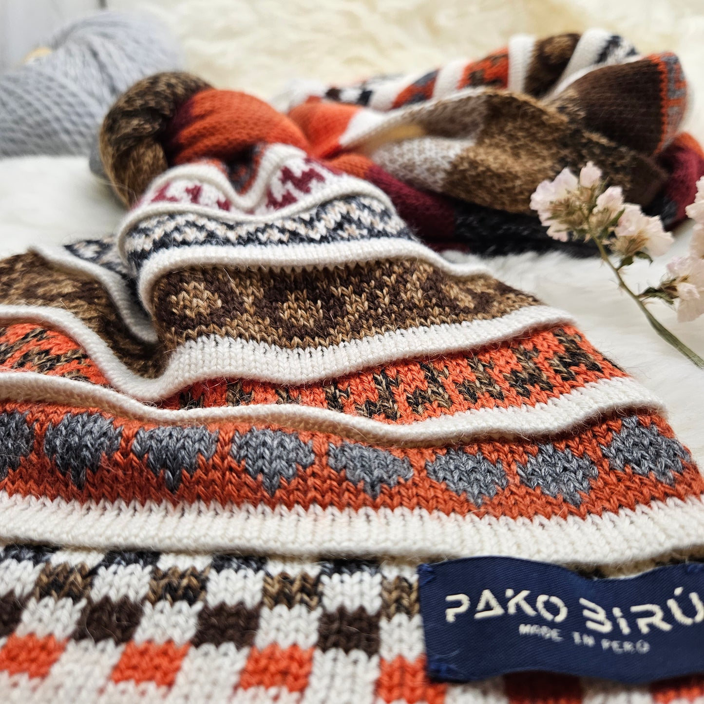 Ayllu – Peruaanse Alpaca Combi Muts/Sjaal