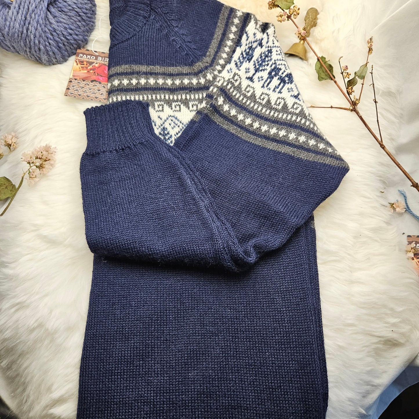 Tupac - Heren Traditionele Andean Alpaca Trui