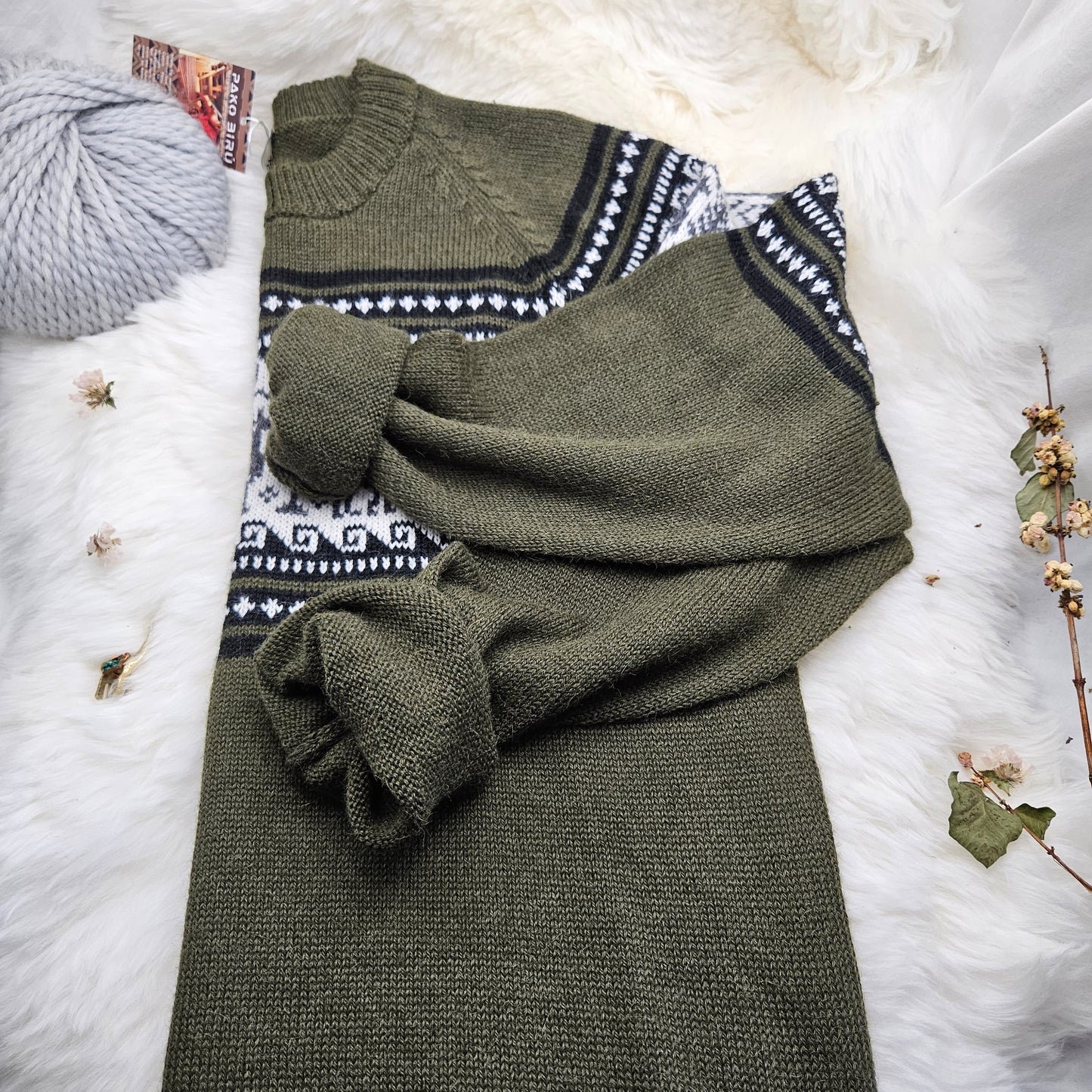 Tupac - Heren Traditionele Andean Alpaca Trui