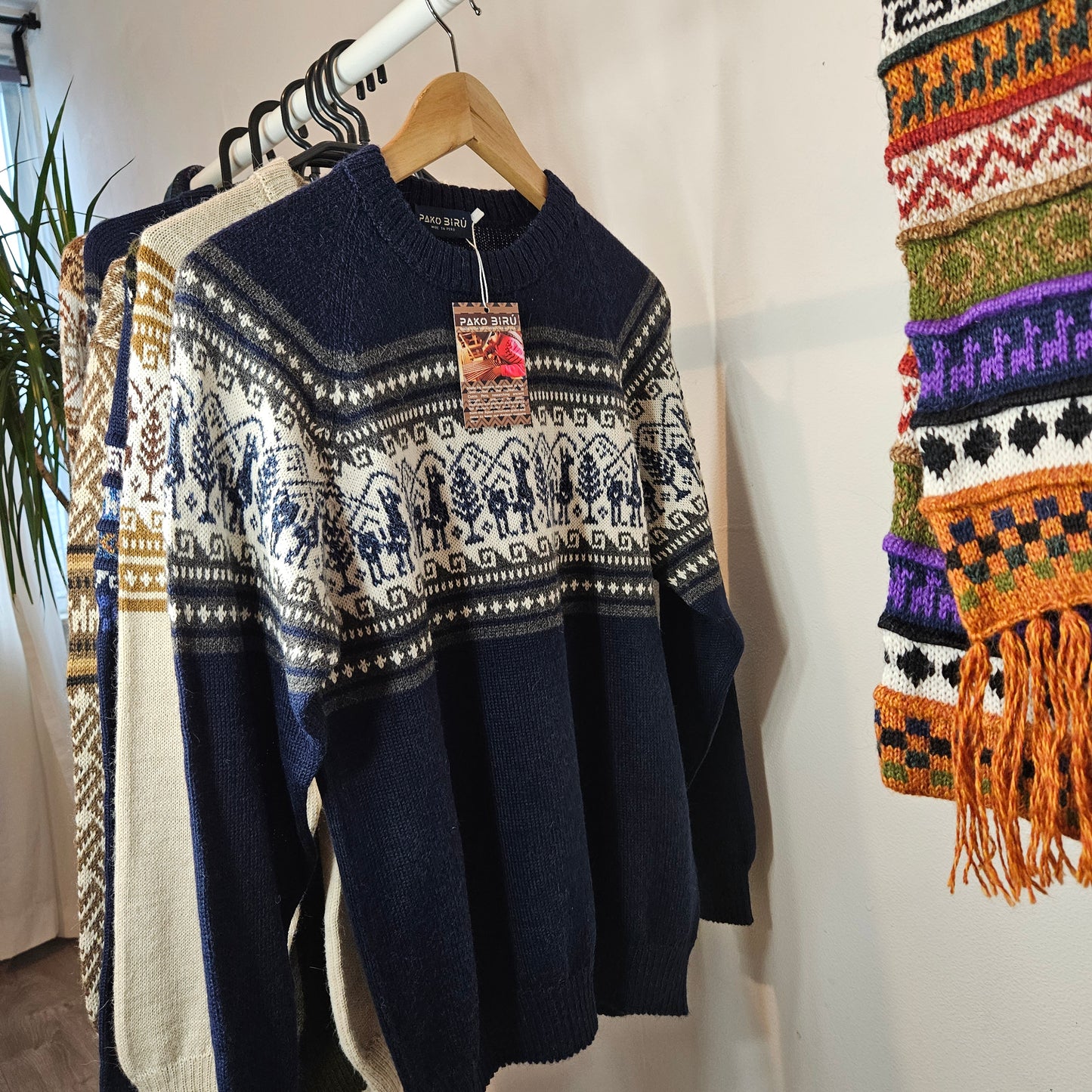 Tupac - Heren Traditionele Andean Alpaca Trui