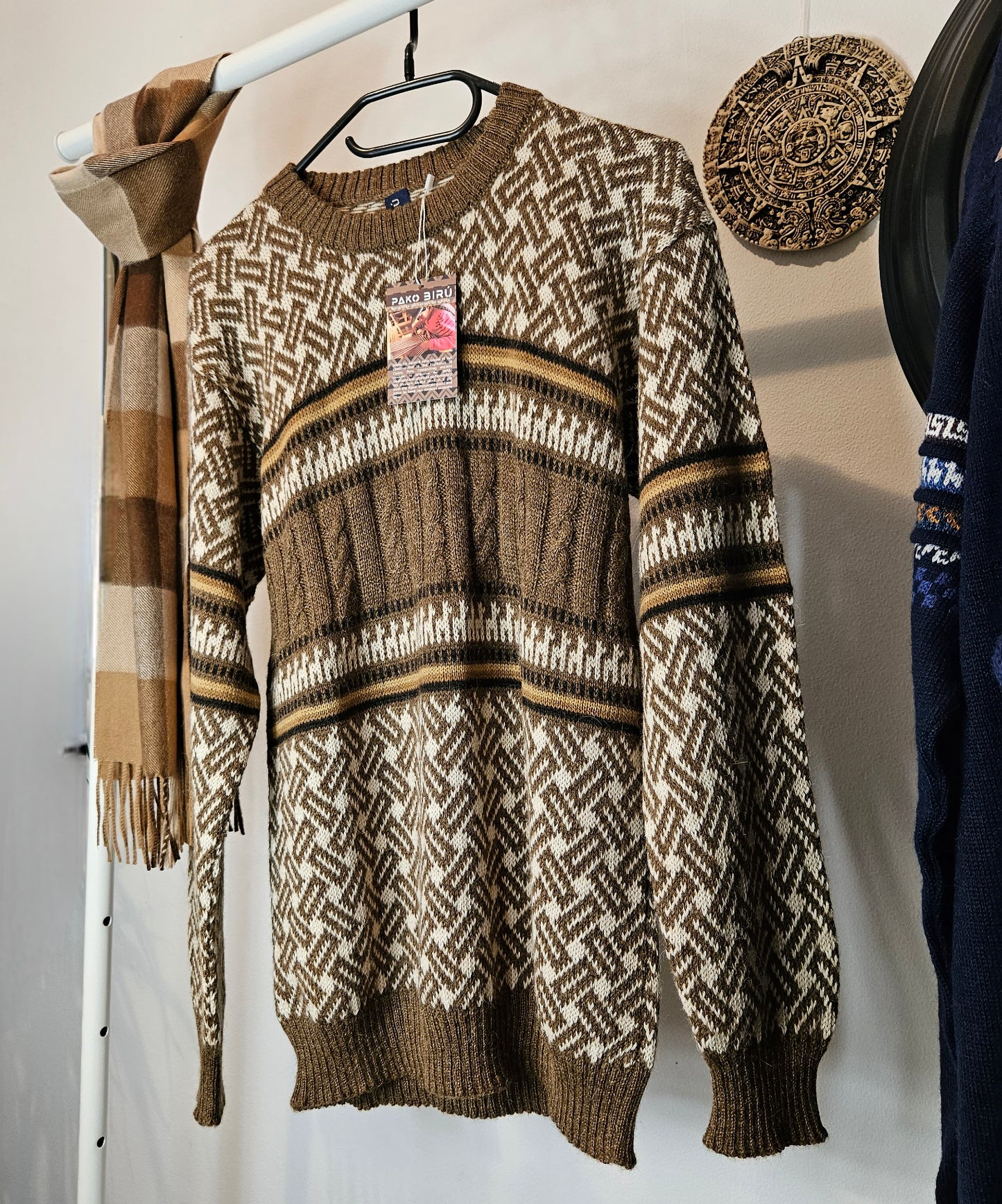 Tupac - Heren Traditionele Andean Alpaca Trui