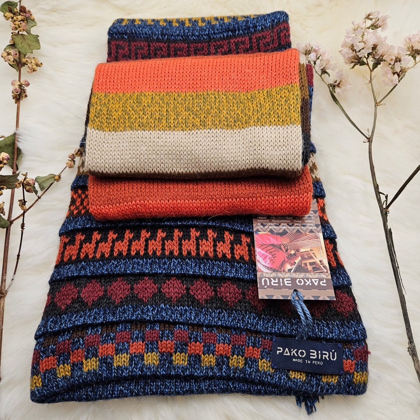 Ayllu – Peruaanse Alpaca Combi Muts/Sjaal