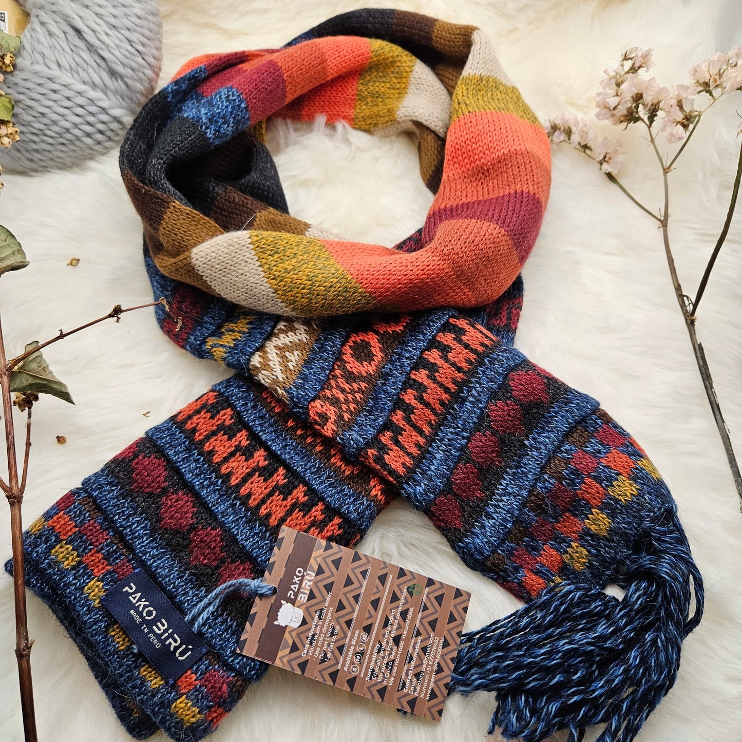 Ayllu – Peruaanse Alpaca Combi Muts/Sjaal
