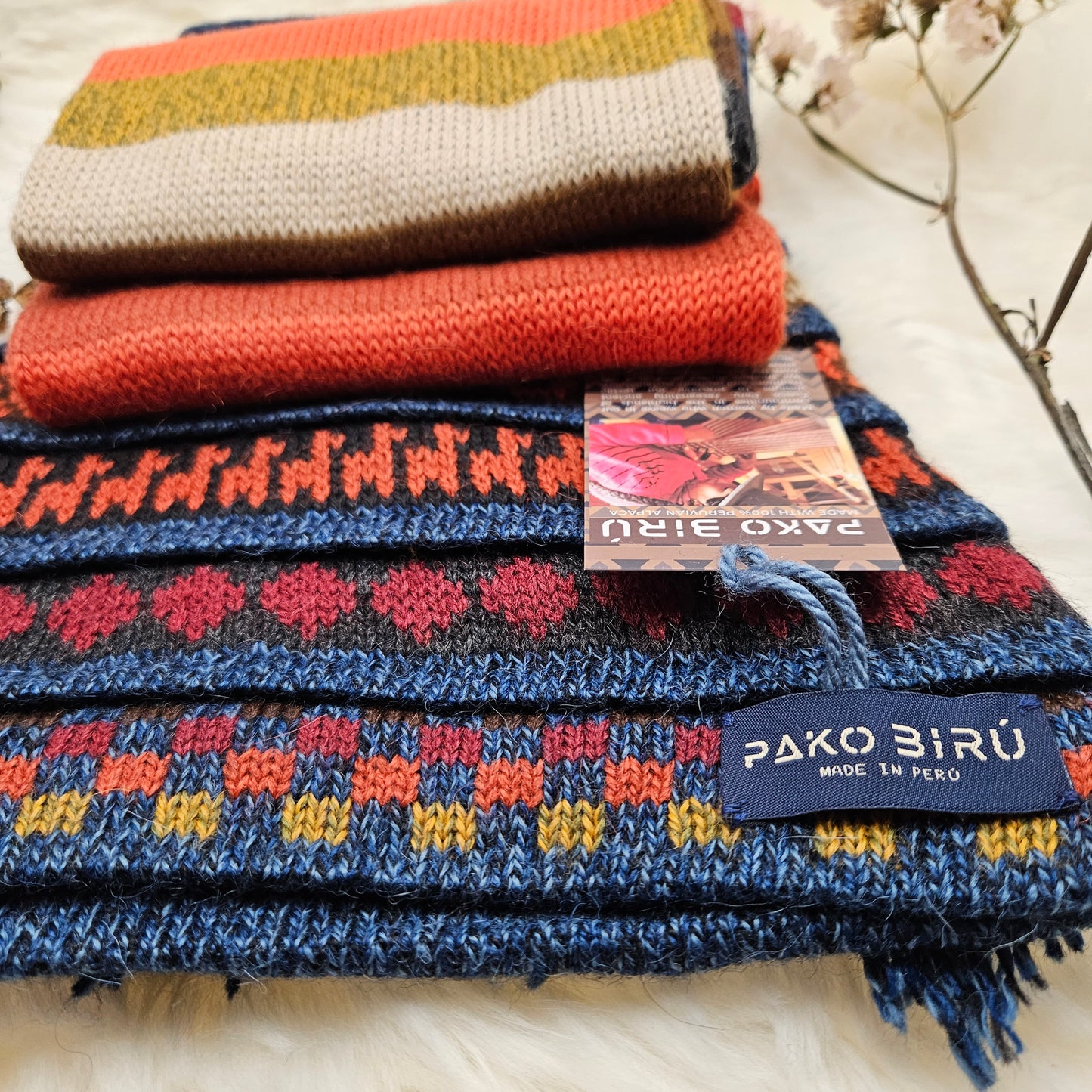Ayllu – Peruaanse Alpaca Combi Muts/Sjaal