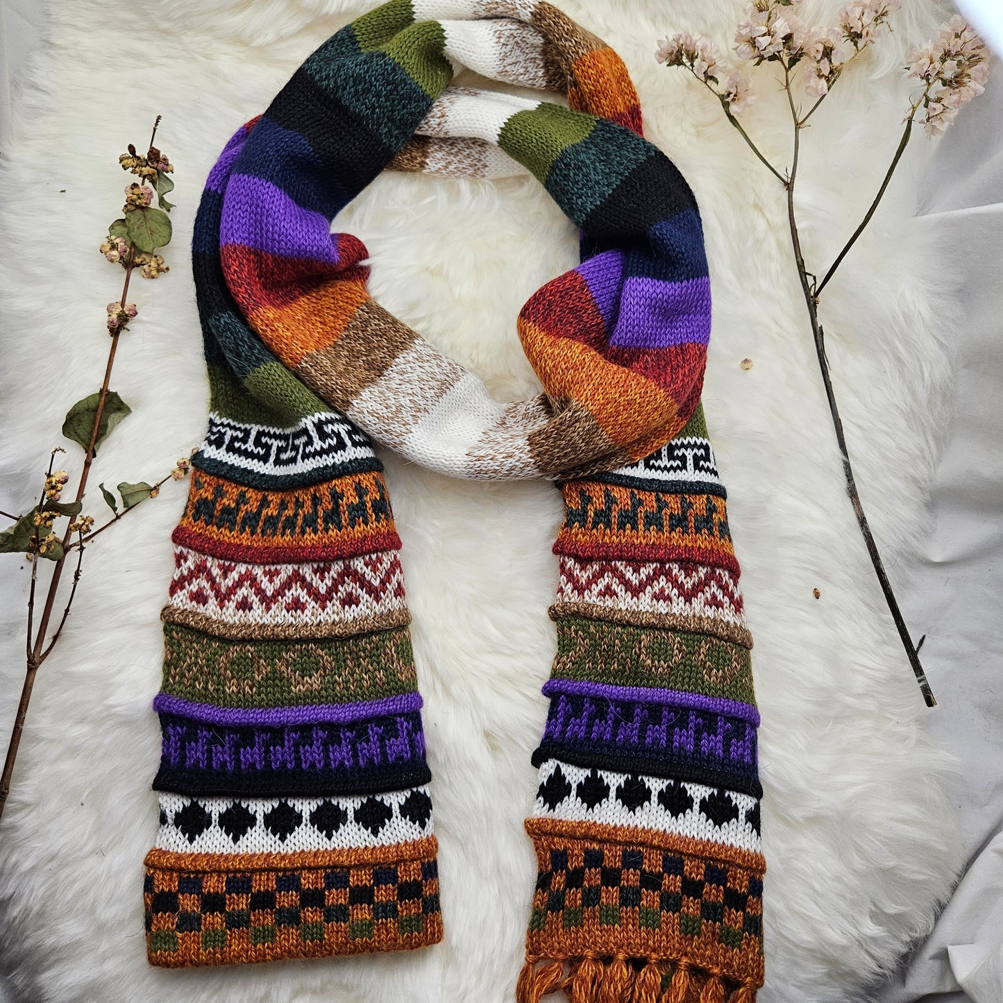 Ayllu – Peruaanse Alpaca Combi Muts/Sjaal