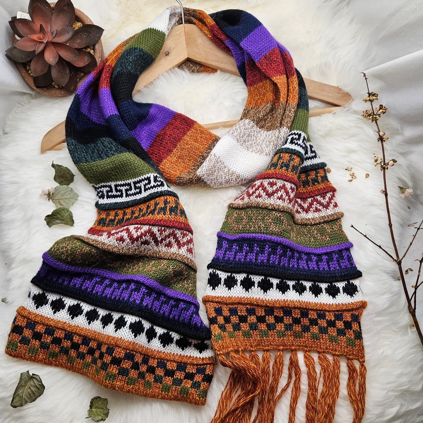 Ayllu – Peruaanse Alpaca Combi Muts/Sjaal