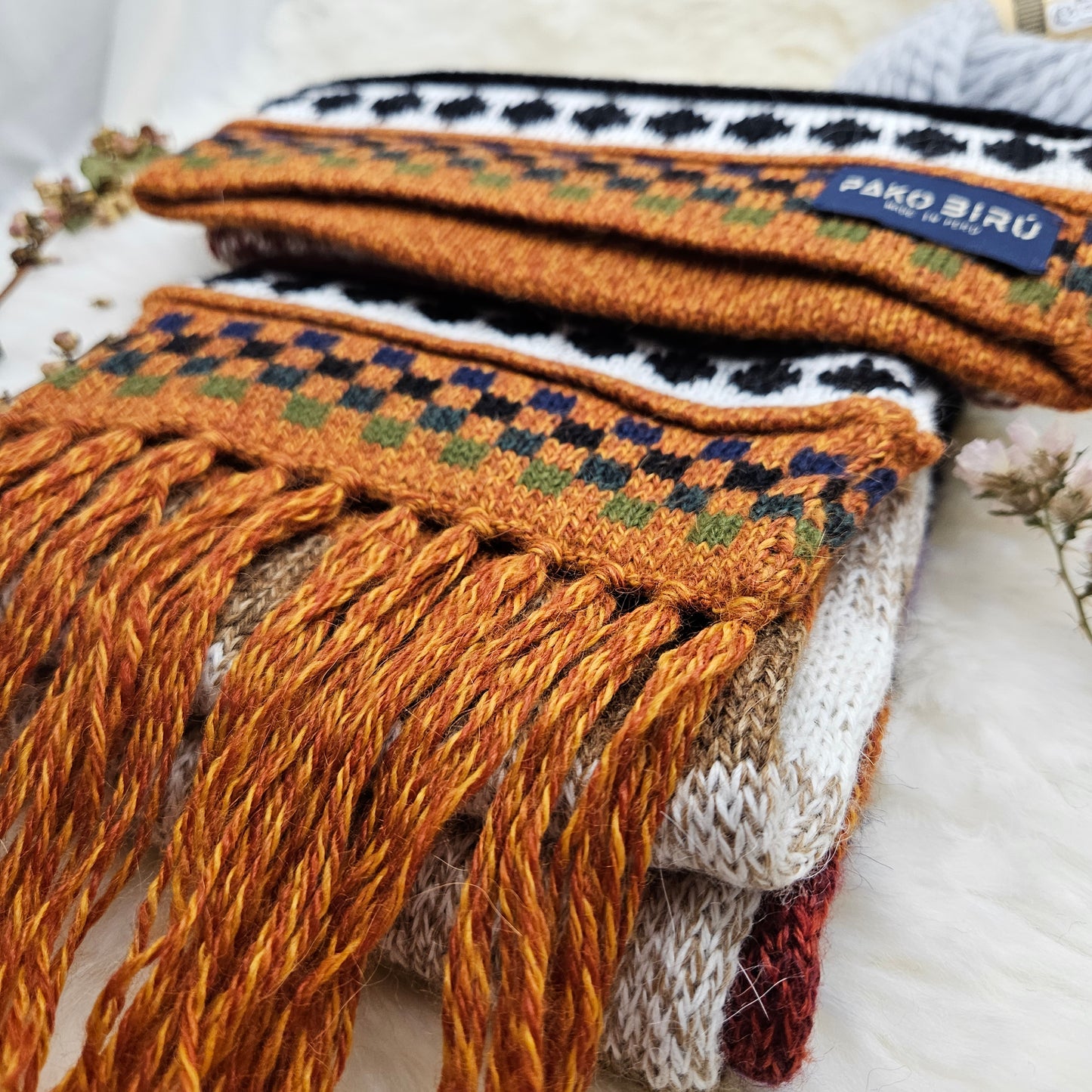 Ayllu – Peruaanse Alpaca Combi Muts/Sjaal