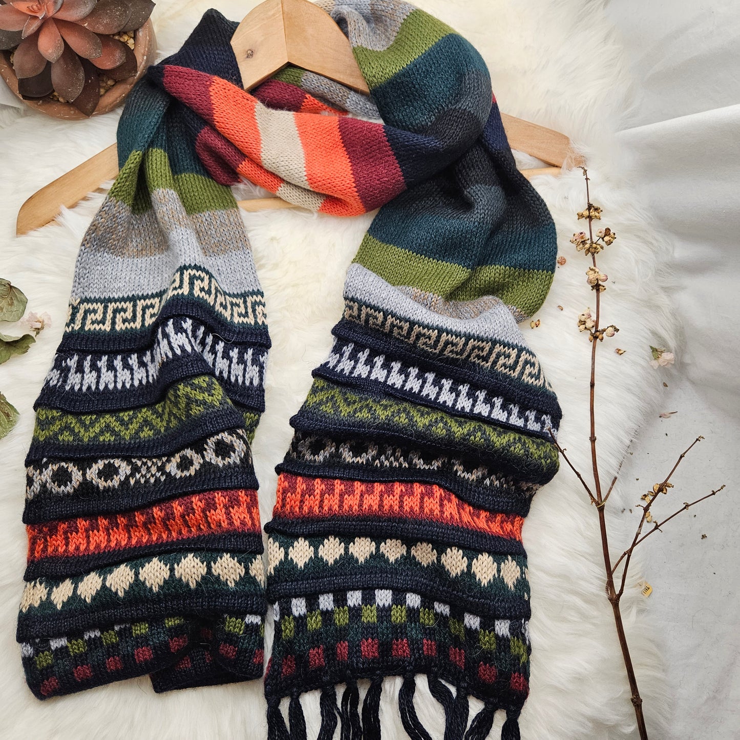 Ayllu – Peruaanse Alpaca Combi Muts/Sjaal