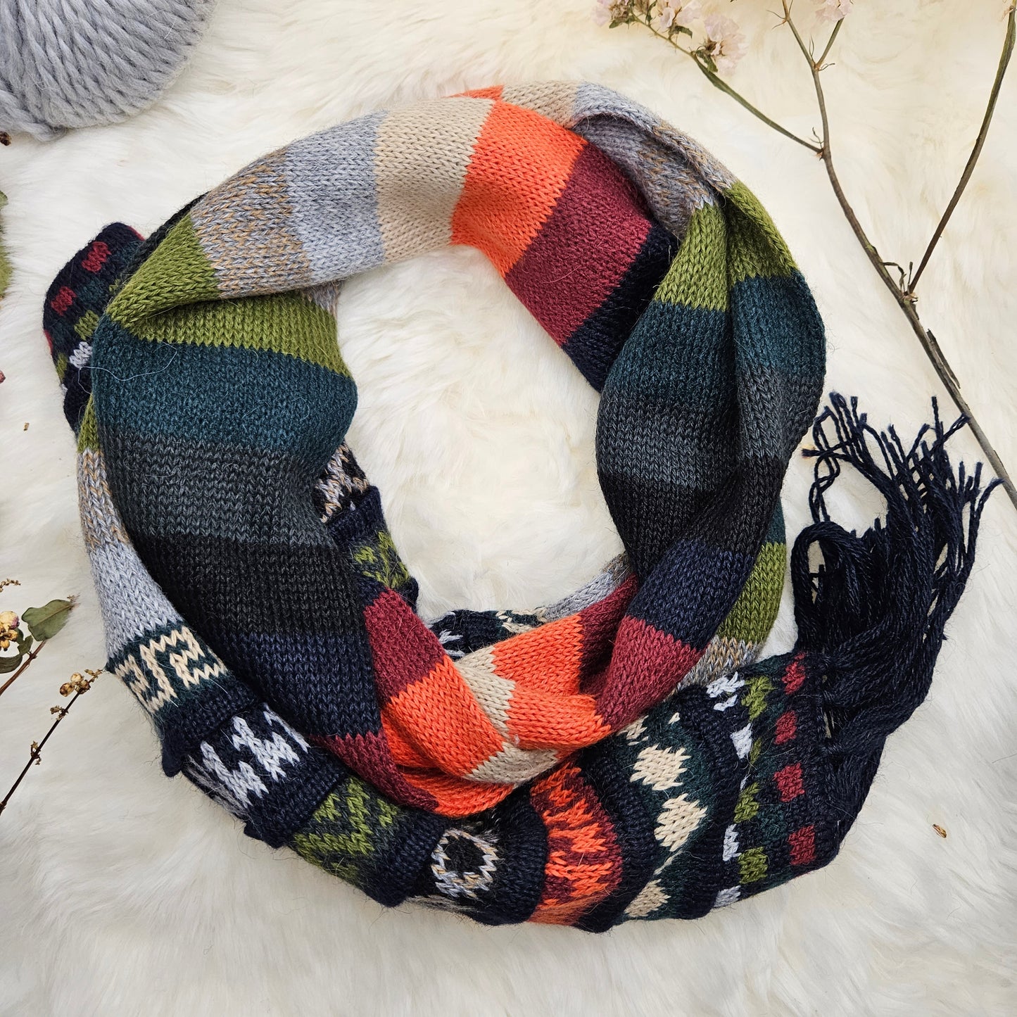 Ayllu – Peruaanse Alpaca Combi Muts/Sjaal
