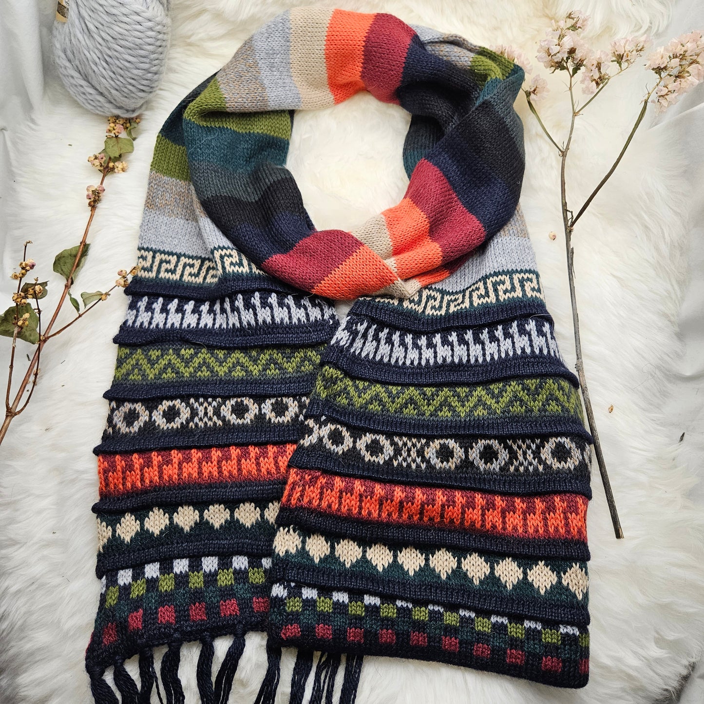 Ayllu – Peruaanse Alpaca Combi Muts/Sjaal