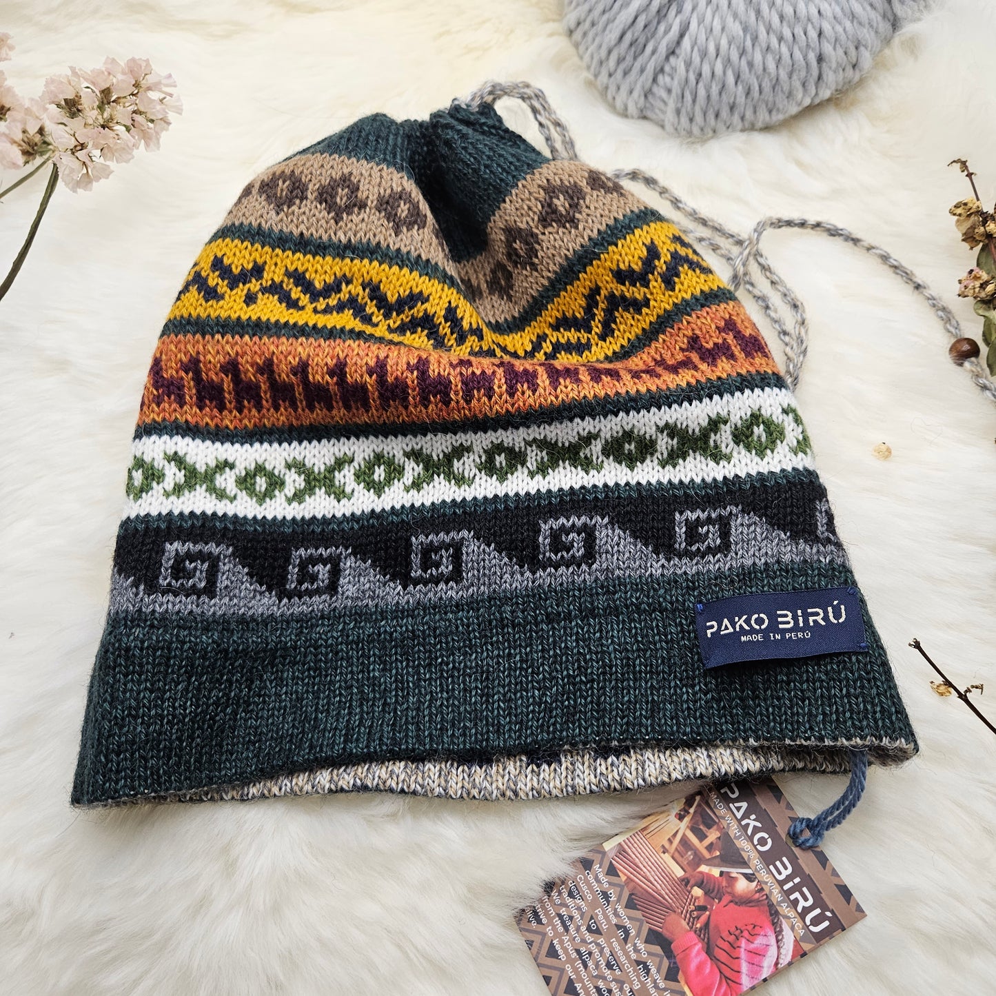 Pacha - Omvormbare Alpaca Nekwarmer & Muts