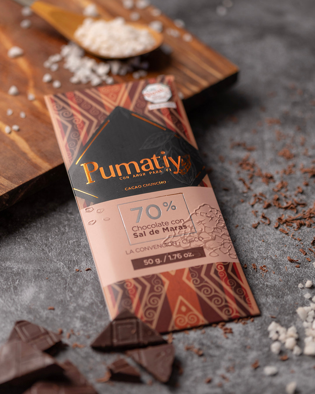 Chocolade 70% Chuncho Cacao + Maraszout | 50g