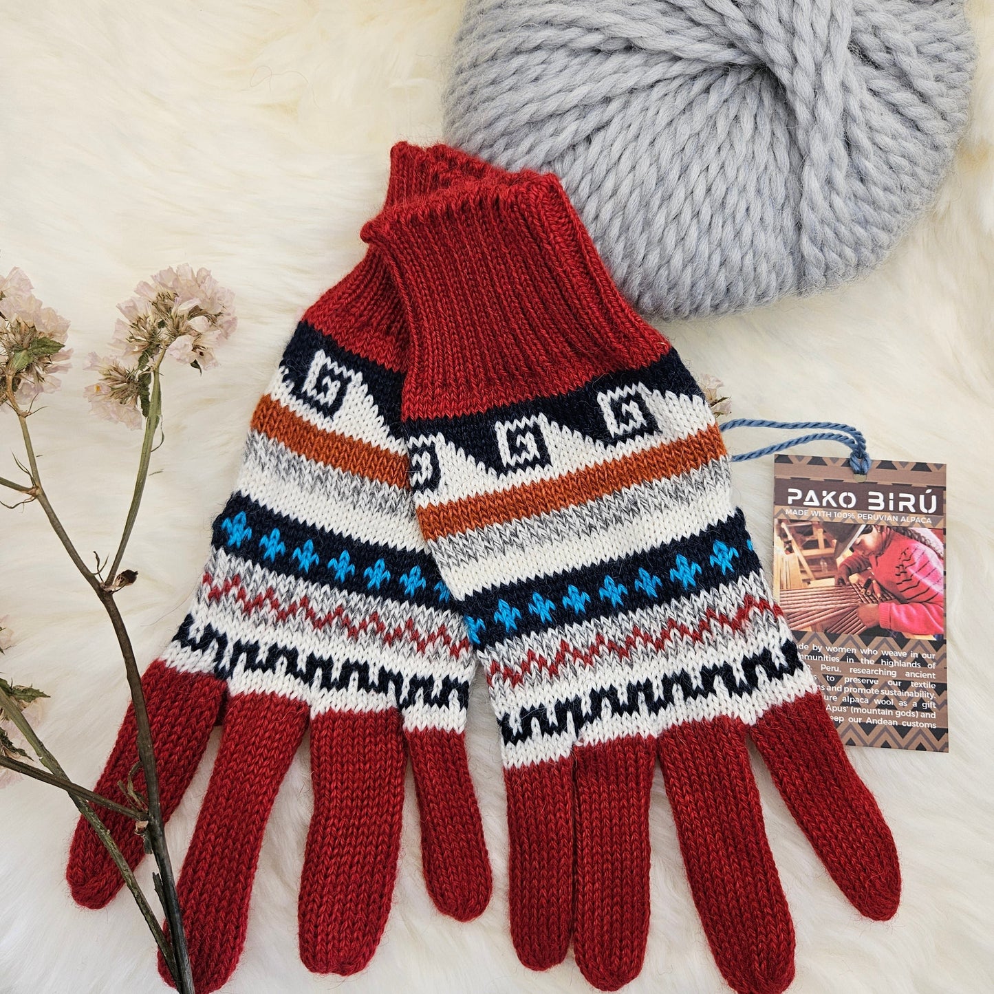 Andean Alpaca Blend Gloves – Cozy & Stylish