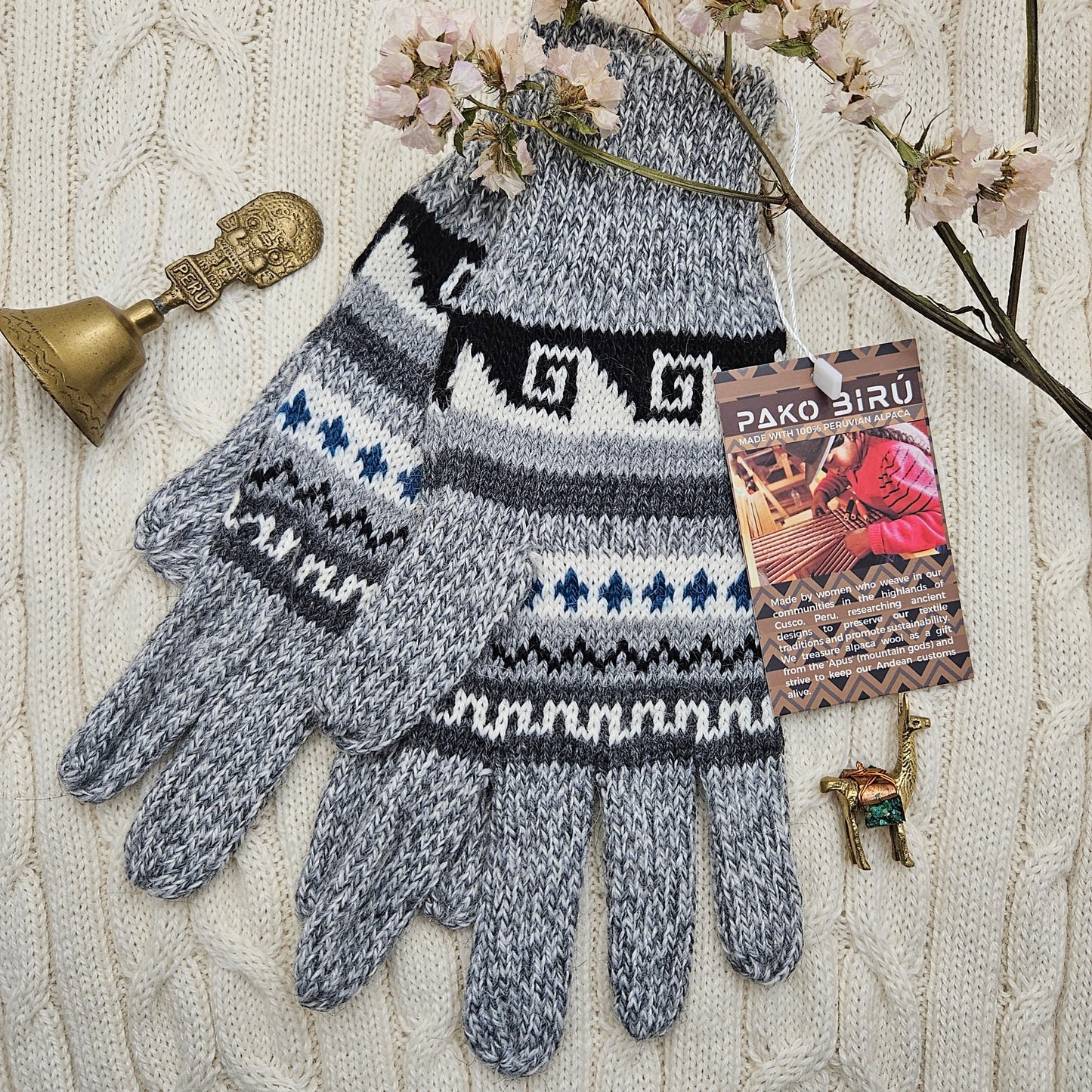 Andean Alpaca Blend Gloves – Cozy & Stylish