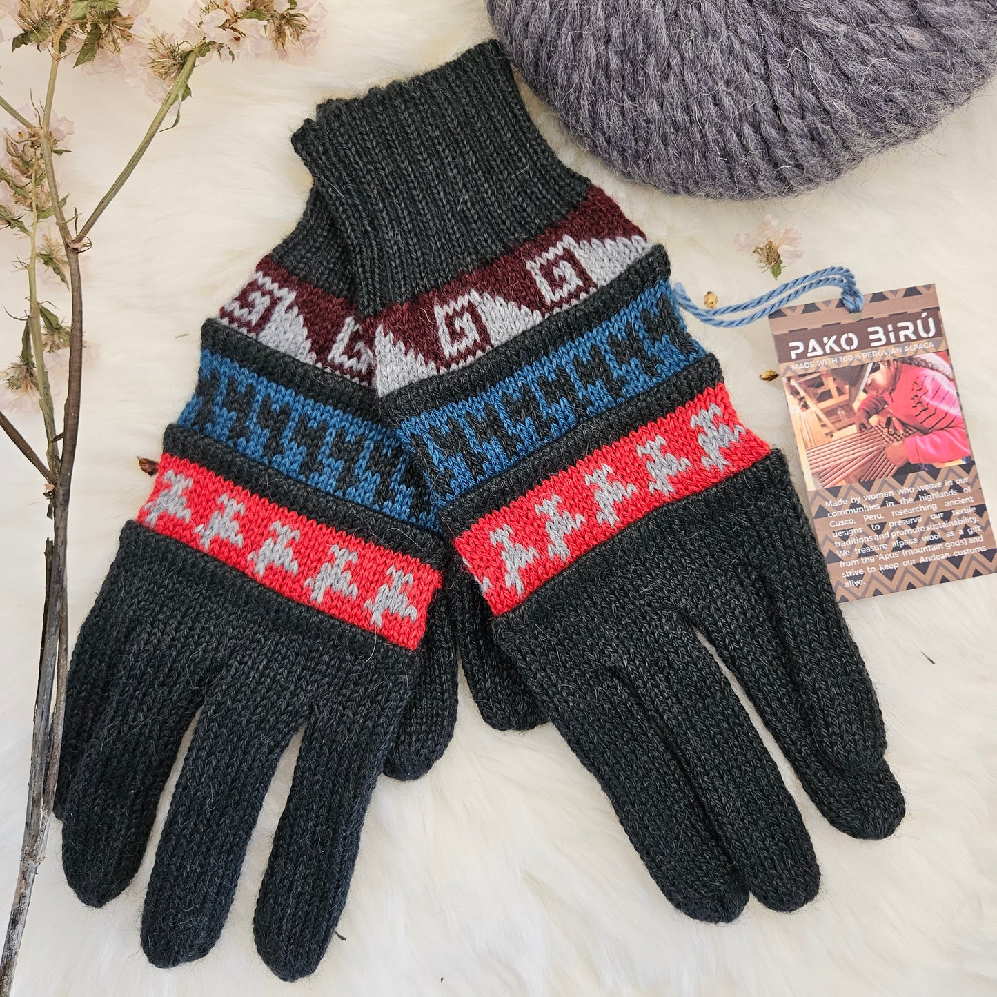 Andean Alpaca Blend Gloves – Cozy & Stylish