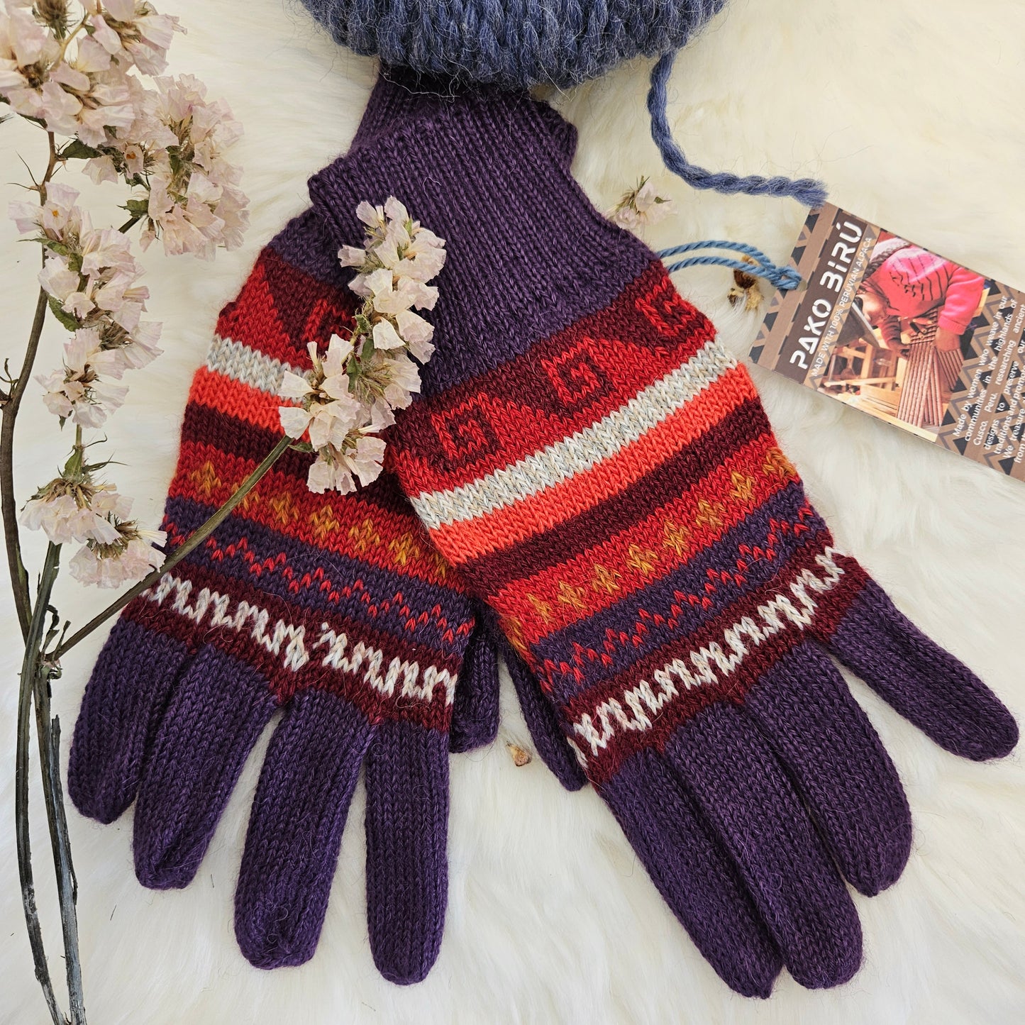 Andean Alpaca Blend Gloves – Cozy & Stylish