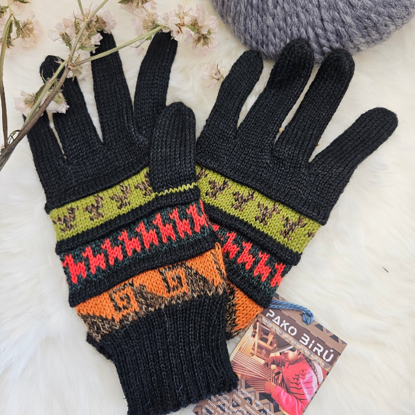 Andean Alpaca Blend Gloves – Cozy & Stylish