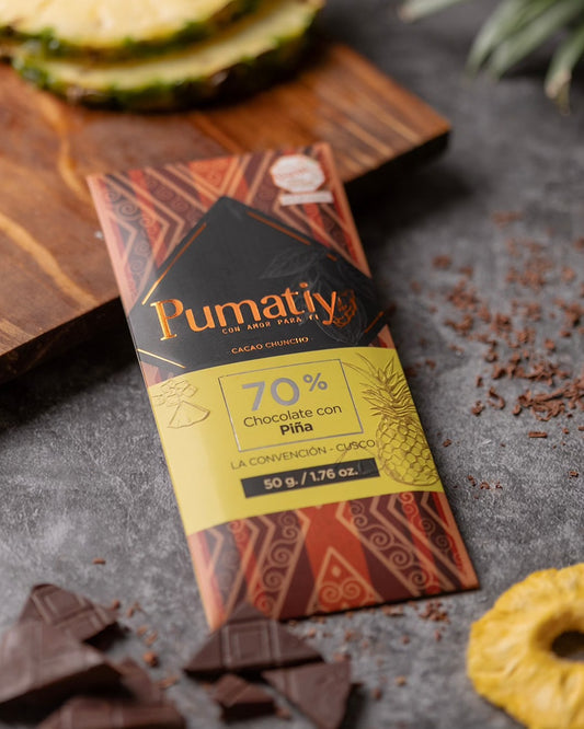 Chocolate 70% Chuncho Cacao + Pineapple | 50g