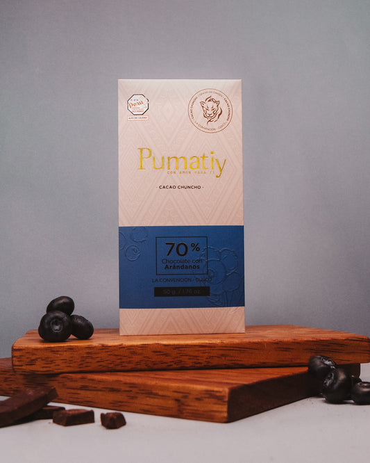 Chocolate 70% Chuncho Cacao + BlueBerrys| 50g